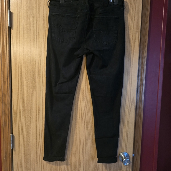 American Eagle black Jean jeggings 14L - Picture 3 of 4